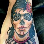 neotraditional girl tattoo
