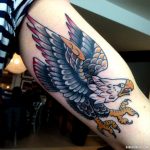 Traditional eagle tattoo