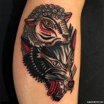 Bobeus wolf and sheep tattoo