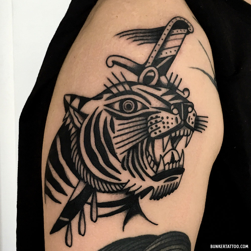 50 Of The Best Tiger Tattoos for Men in 2023  FashionBeans