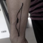 Bow arrow tattoo