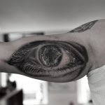 Realistic eye tattoo