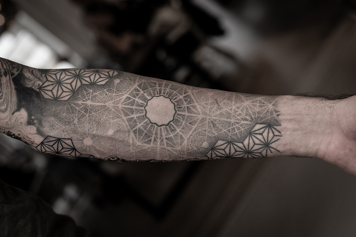 Buy Cubic Geometric Dotwork Mandala Tattoo Design and Stencil Instant  Digital Download Tattoo Permit Online in India - Etsy