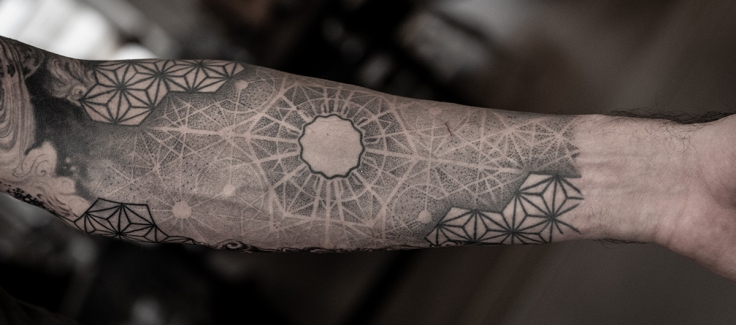 Dotwork mandala tattoo surrounding the right ear.... - Official Tumblr page  for Tattoofilter for Men and Women